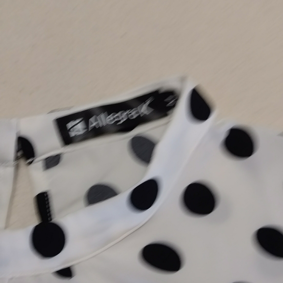 Allegra K Polkadot Bouse Modest Flutter Sleeves - Picture 2 of 10